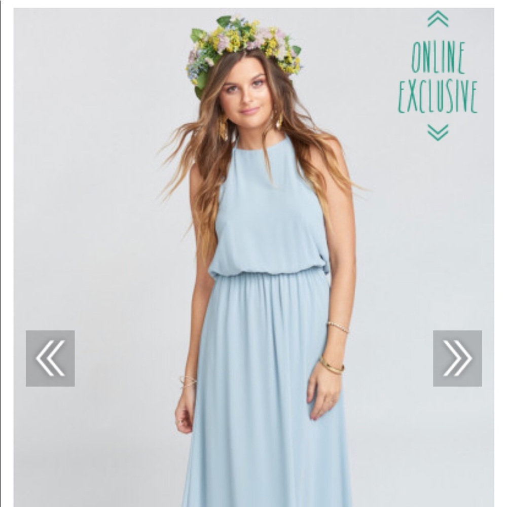 Steel Blue Dress